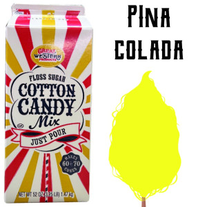 Cotton Candy Floss - Pina Colada 3.25 Lbs carton 