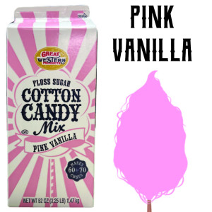 Cotton Candy Floss - Pink Vanilla 3.25 Lbs carton 